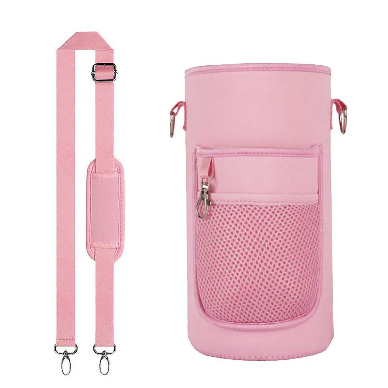 2L Water Bottle Pouch With Shoulder Strap Yj-158 Pink