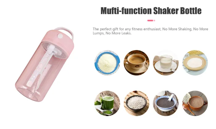 380mL Electric Protein Shaker Bottle