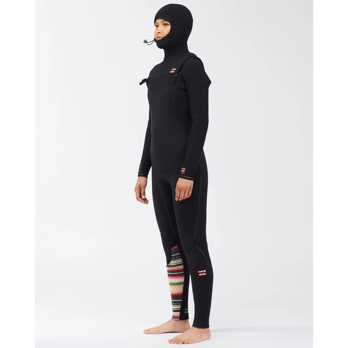 5/4 Women's Billabong Furnace Comp Series Zip Hooded Fullsuit - SERAPE