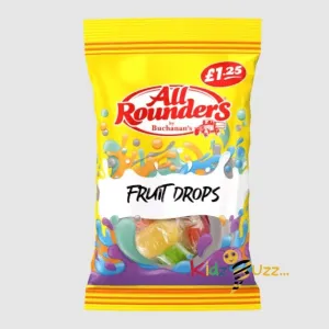 All Rounders Fruit Drops Tasty Treaty 110g x 6 Candy & sweets