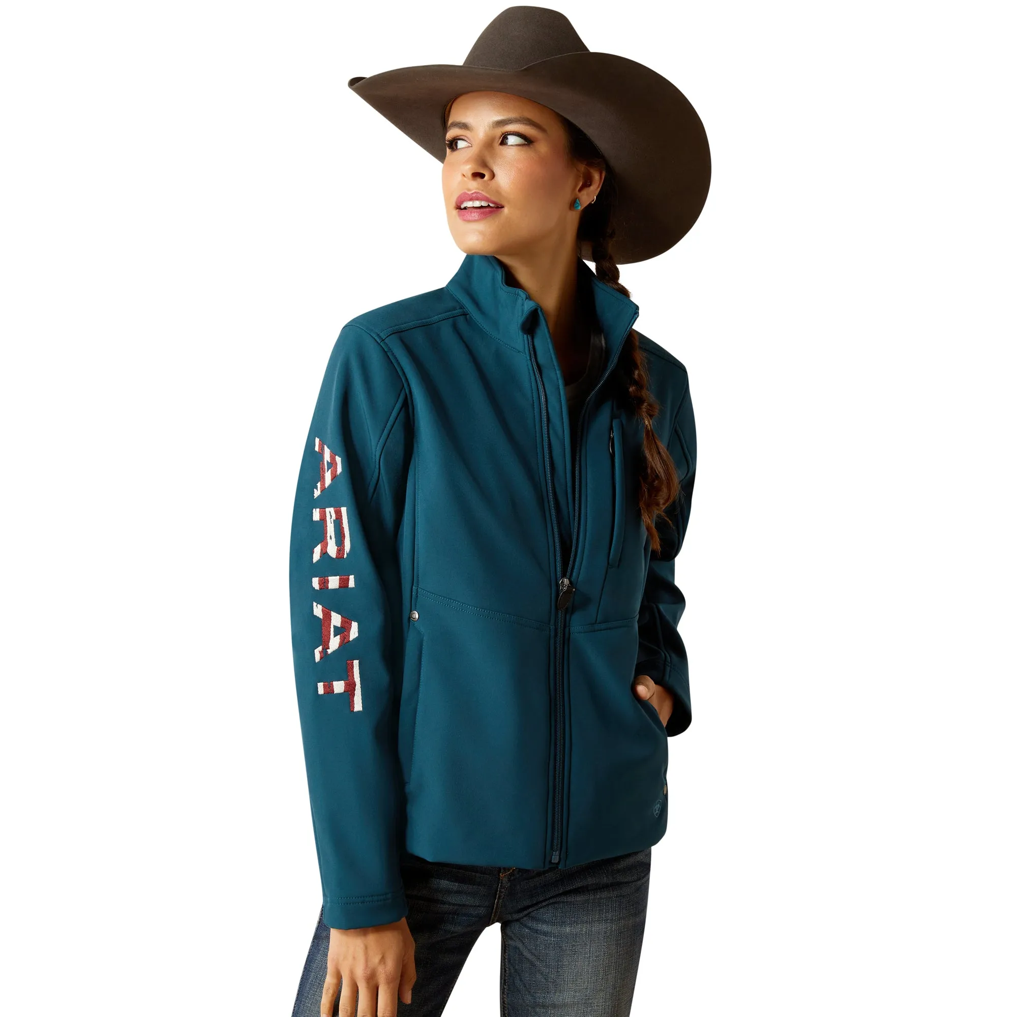 Ariat Ladies Team Patriot Reflecting Pond Softshell Jacket 10046566