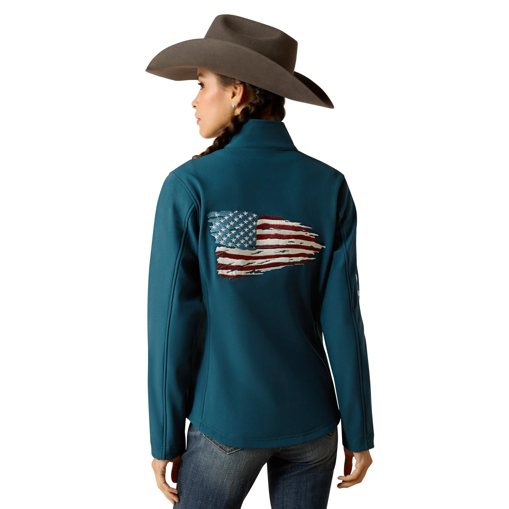 Ariat Ladies Team Patriot Reflecting Pond Softshell Jacket 10046566