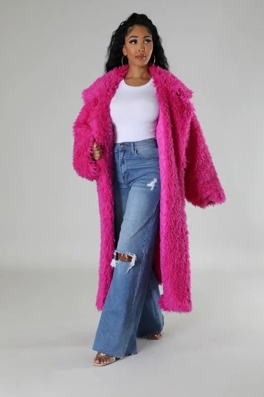 Athina Fuzzy Fur Winter Heavy Jacket