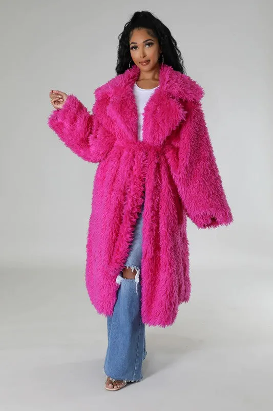 Athina Fuzzy Fur Winter Heavy Jacket