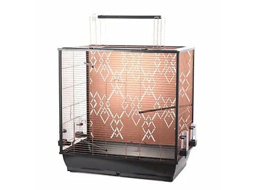 BIRD CAGE COPPER ALIX 78x48x81,5cm black/copper