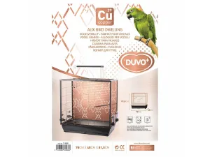 BIRD CAGE COPPER ALIX 78x48x81,5cm black/copper