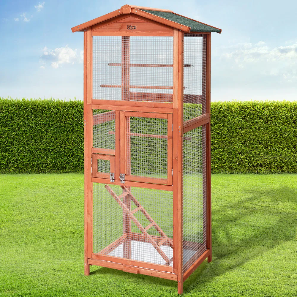 Bird Cage Wooden Pet Cages Aviary Large Carrier Travel Canary Cockatoo Parrot Extra Large