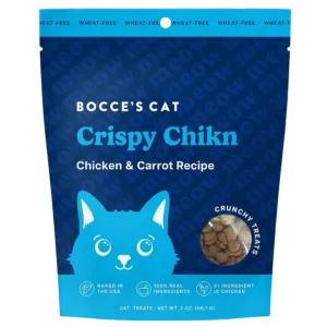 Bocce's Bakery Crunchy Crispy Chikn Cat Treats, 2oz