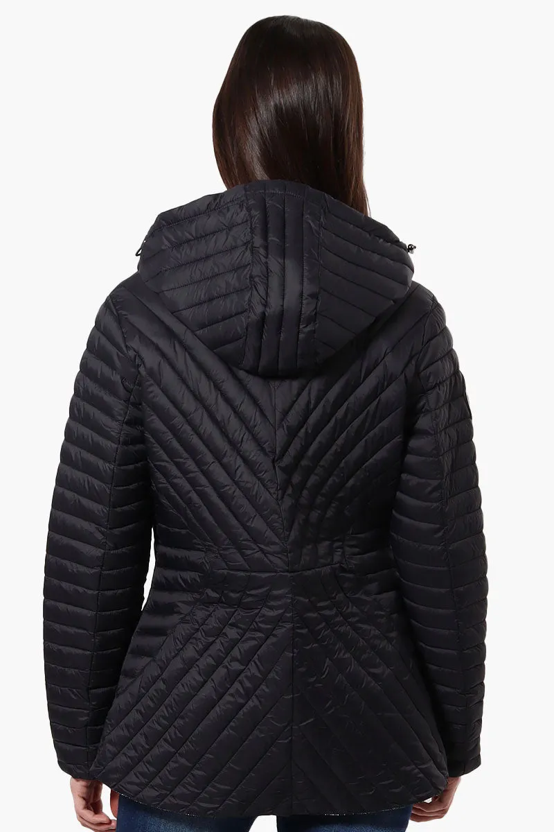 Canada Weather Gear Chevron Quilted Lightweight Jacket - Black