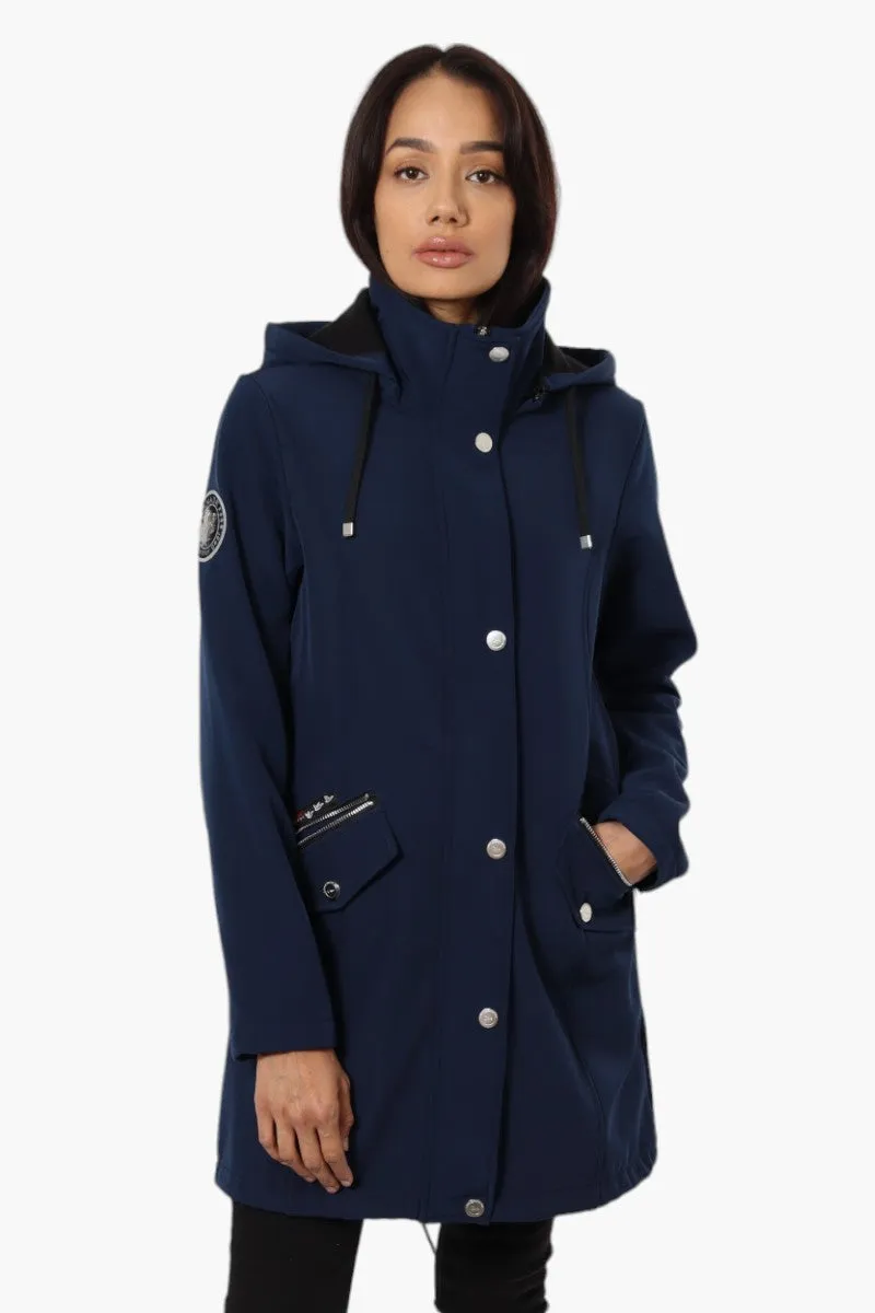 Canada Weather Gear Hooded Lightweight Jacket - Navy