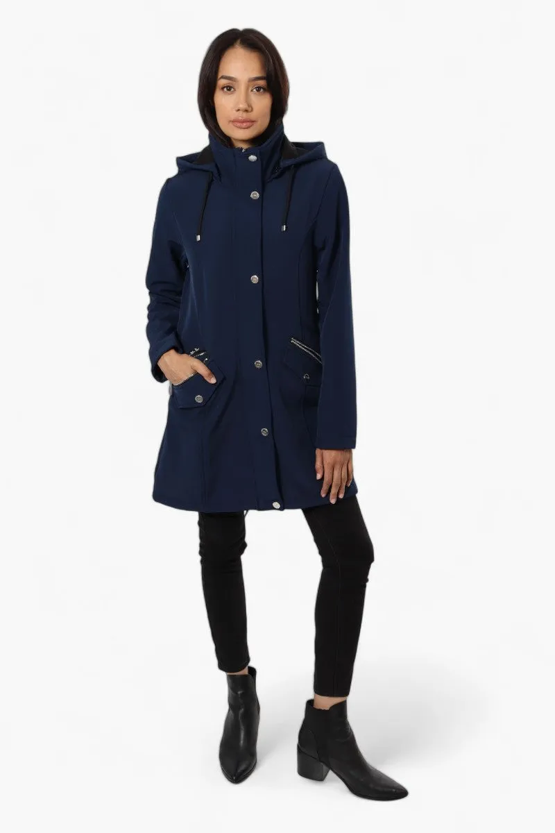 Canada Weather Gear Hooded Lightweight Jacket - Navy