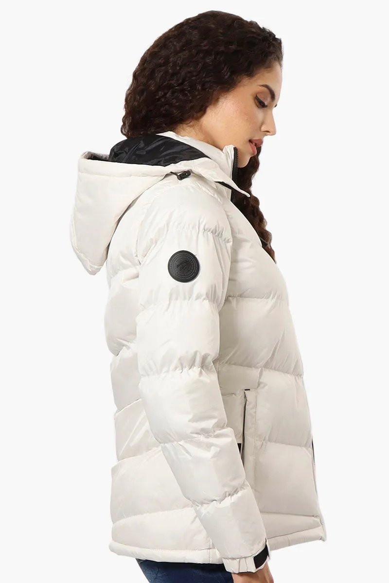 Canada Weather Gear Solid Bubble Bomber Jacket - White