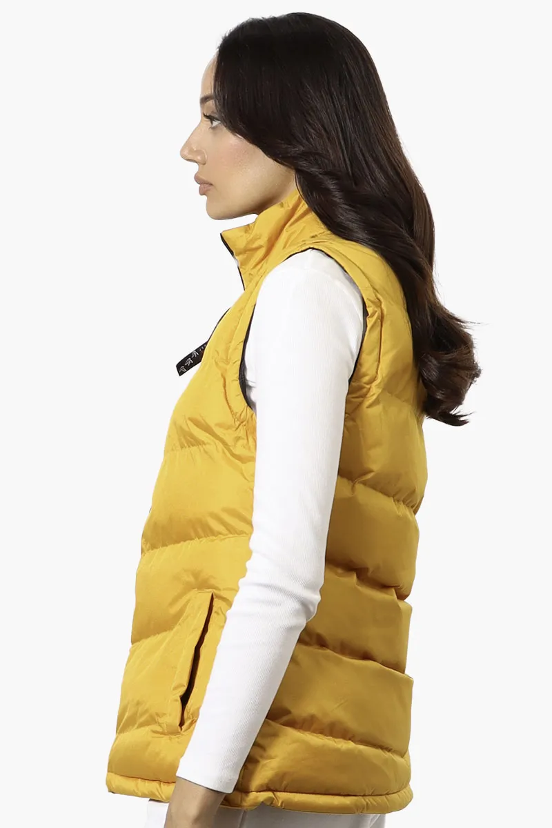 Canada Weather Gear Solid Bubble Vest - Mustard