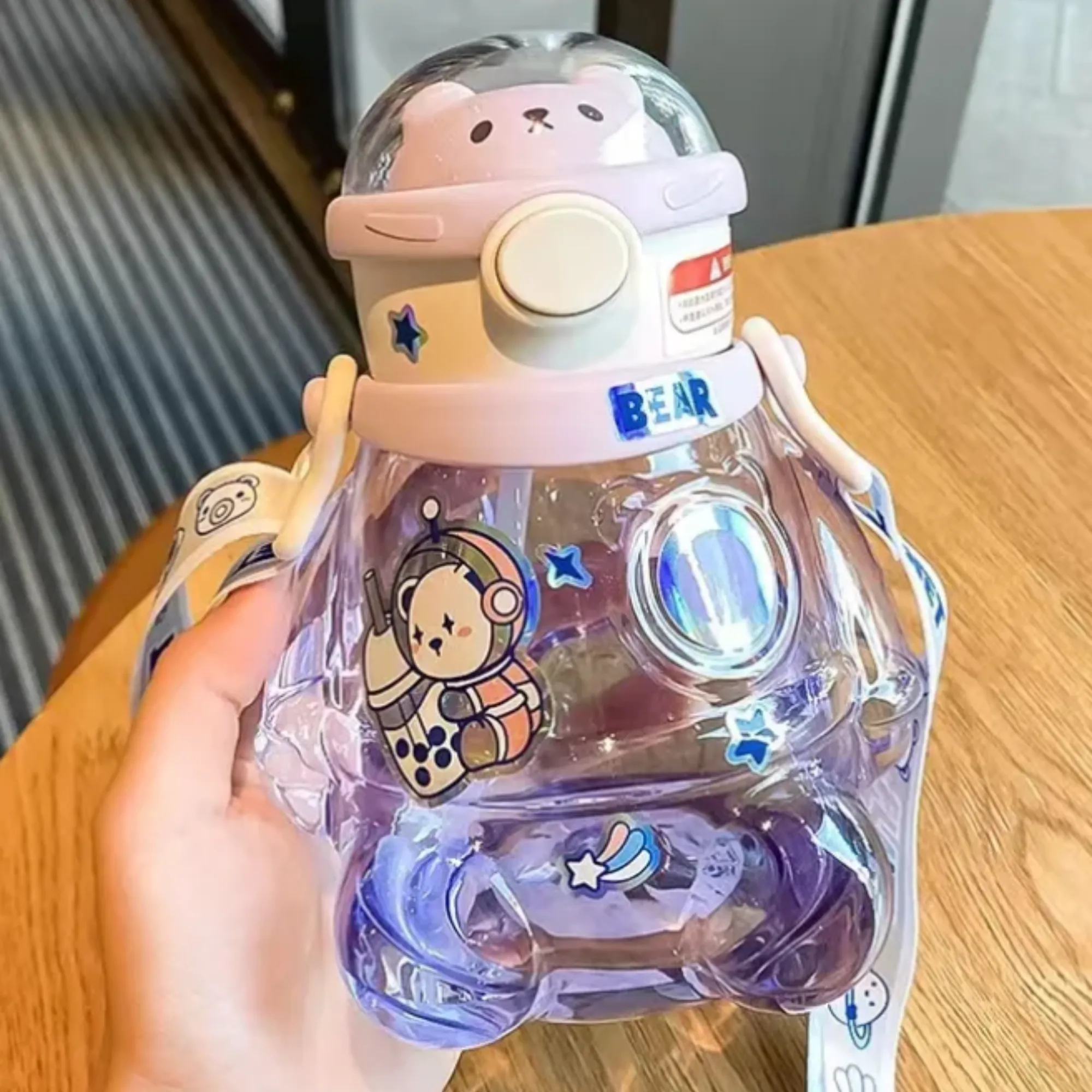 Cosmic Teddy Sipper Water Bottle