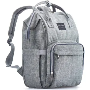 Diaper Bag Backpack – Multi-Function Baby Bag, Maternity Nappy Bags for Travel, Large Capacity, Waterproof, Durable & Stylish for Woman and Men, Gray