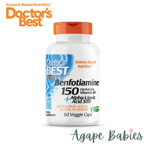 Doctor's Best Best Benfotiamine 150   Alpha Lipoic Acid 300, 60 vcaps