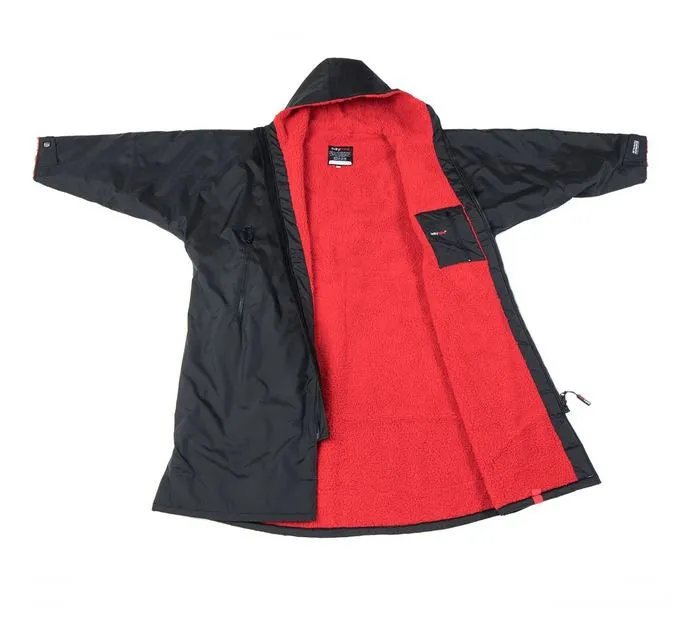 Dryrobe Advance Long Sleeve - Black Red Small