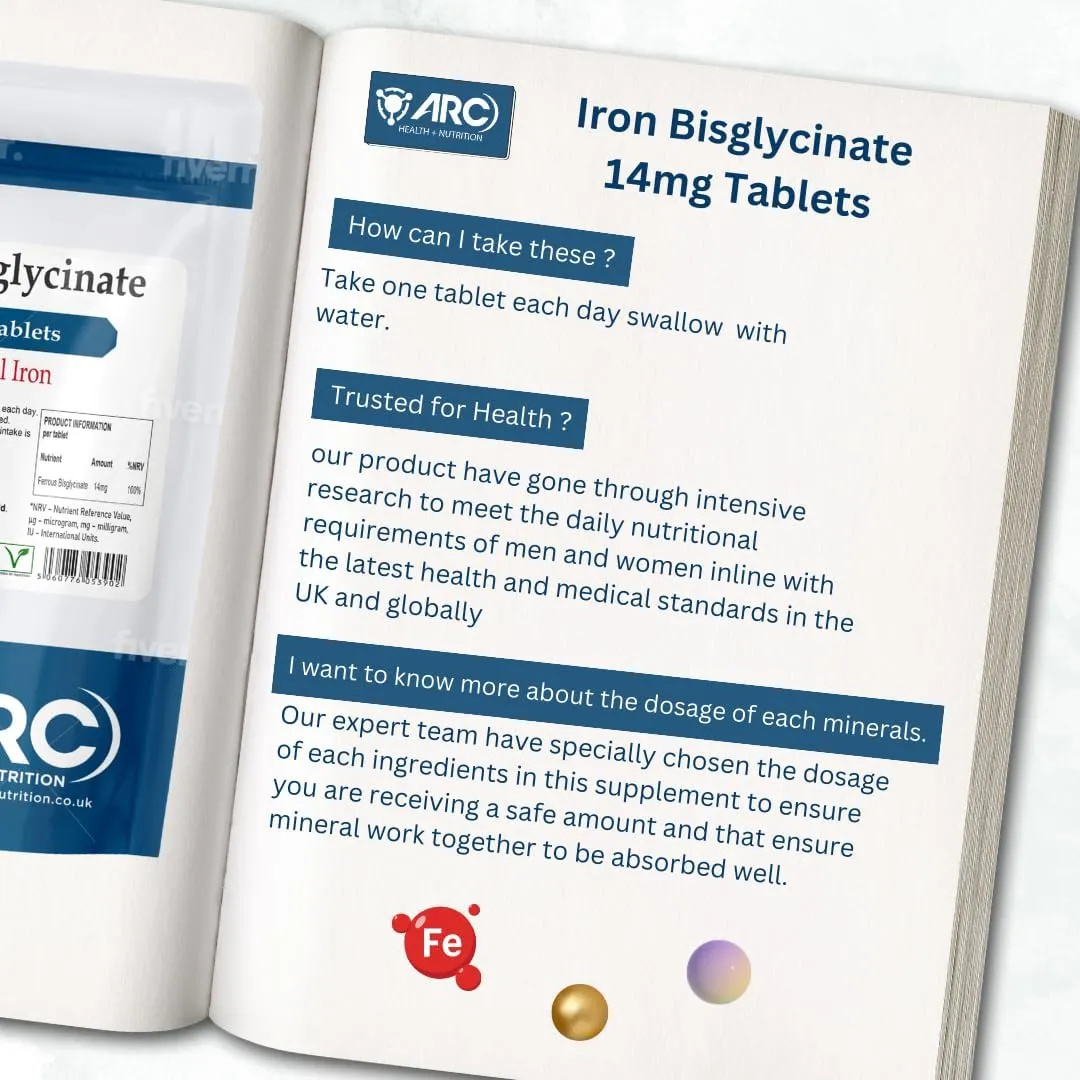 Elemental Iron Bisglycinate 28mg Tablets for Optimal Absorption and Wellness