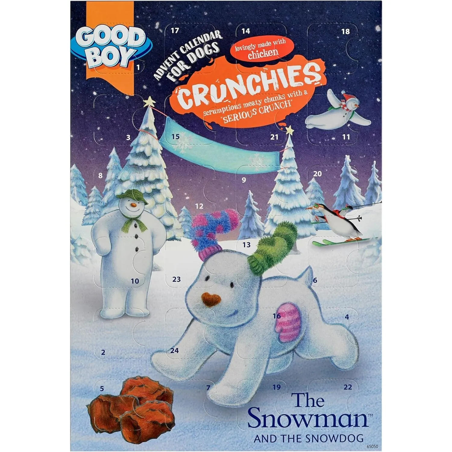 Good Boy 72g The Snowman & Snowdog Crunchies Christmas Advent Calendar for Dogs