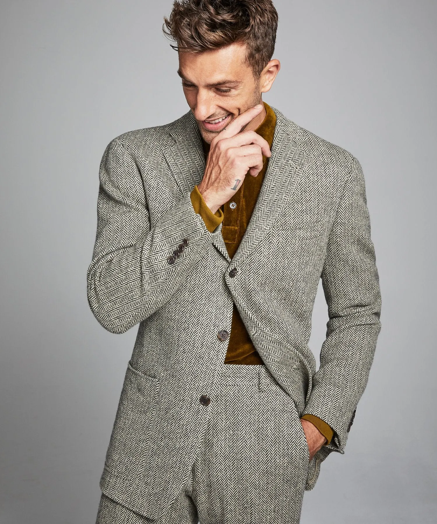 Herringbone Sack Suit