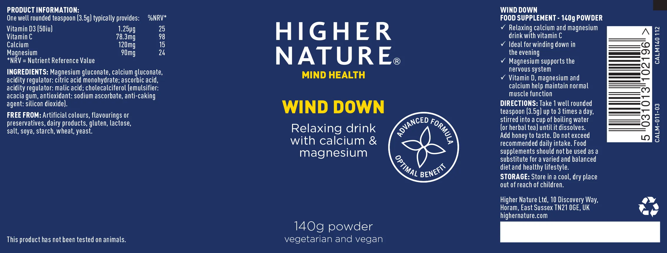 Higher Nature Wind Down