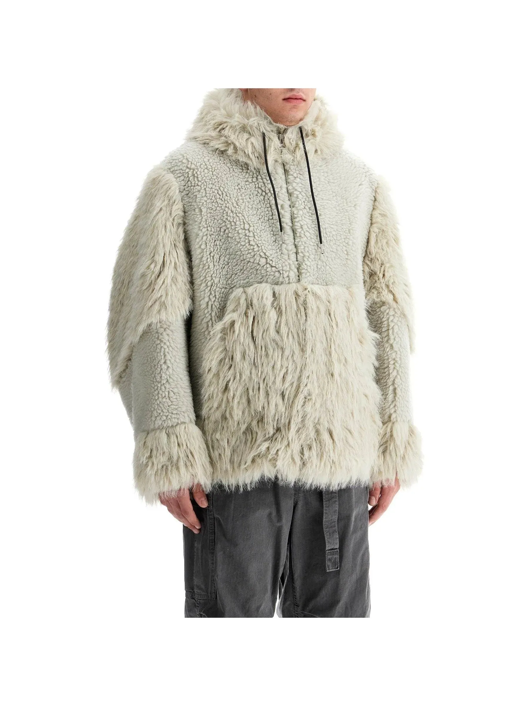 Hooded Shearling Coat