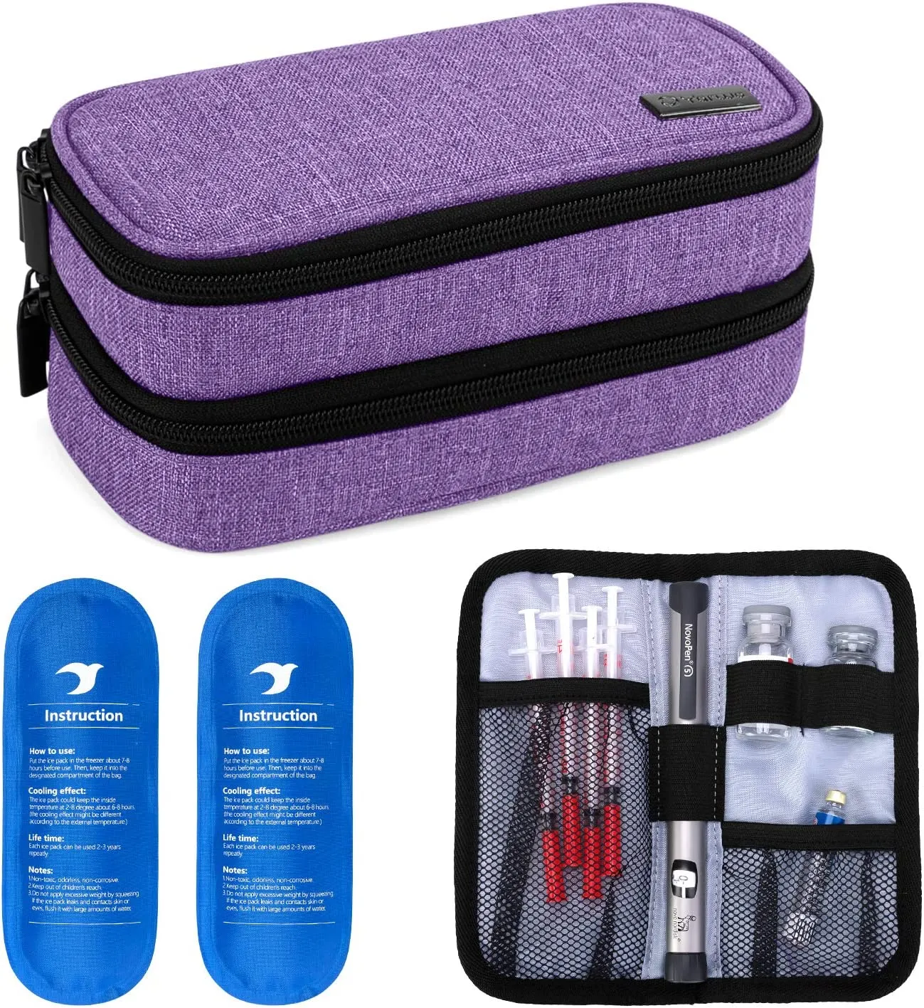 Insulin bag with ishotermal effect (Purple)