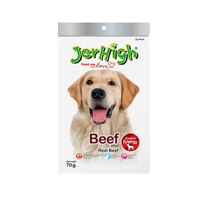 JerHigh Dog Treats for Adult/Puppy 70g, Duo 50g Dog Dental Den-T Stick Night/Morning Time Snack