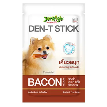 JerHigh Dog Treats for Adult/Puppy 70g, Duo 50g Dog Dental Den-T Stick Night/Morning Time Snack