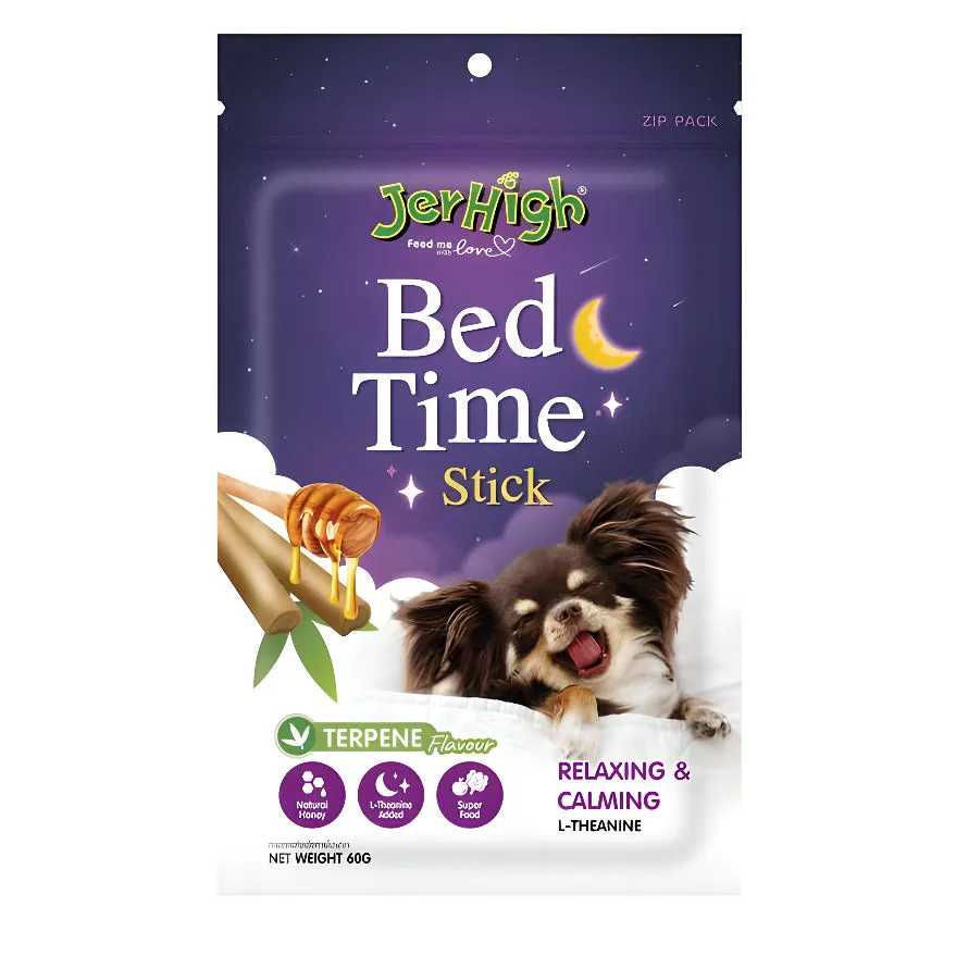 JerHigh Dog Treats for Adult/Puppy 70g, Duo 50g Dog Dental Den-T Stick Night/Morning Time Snack