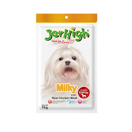 JerHigh Dog Treats for Adult/Puppy 70g, Duo 50g Dog Dental Den-T Stick Night/Morning Time Snack