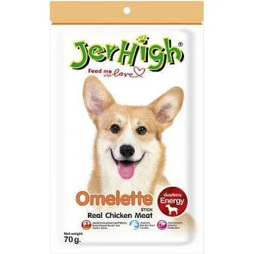 JerHigh Dog Treats for Adult/Puppy 70g, Duo 50g Dog Dental Den-T Stick Night/Morning Time Snack