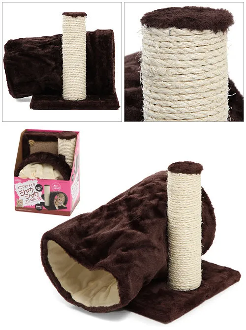 Marukan Brisky Tunnel Cat Scratcher