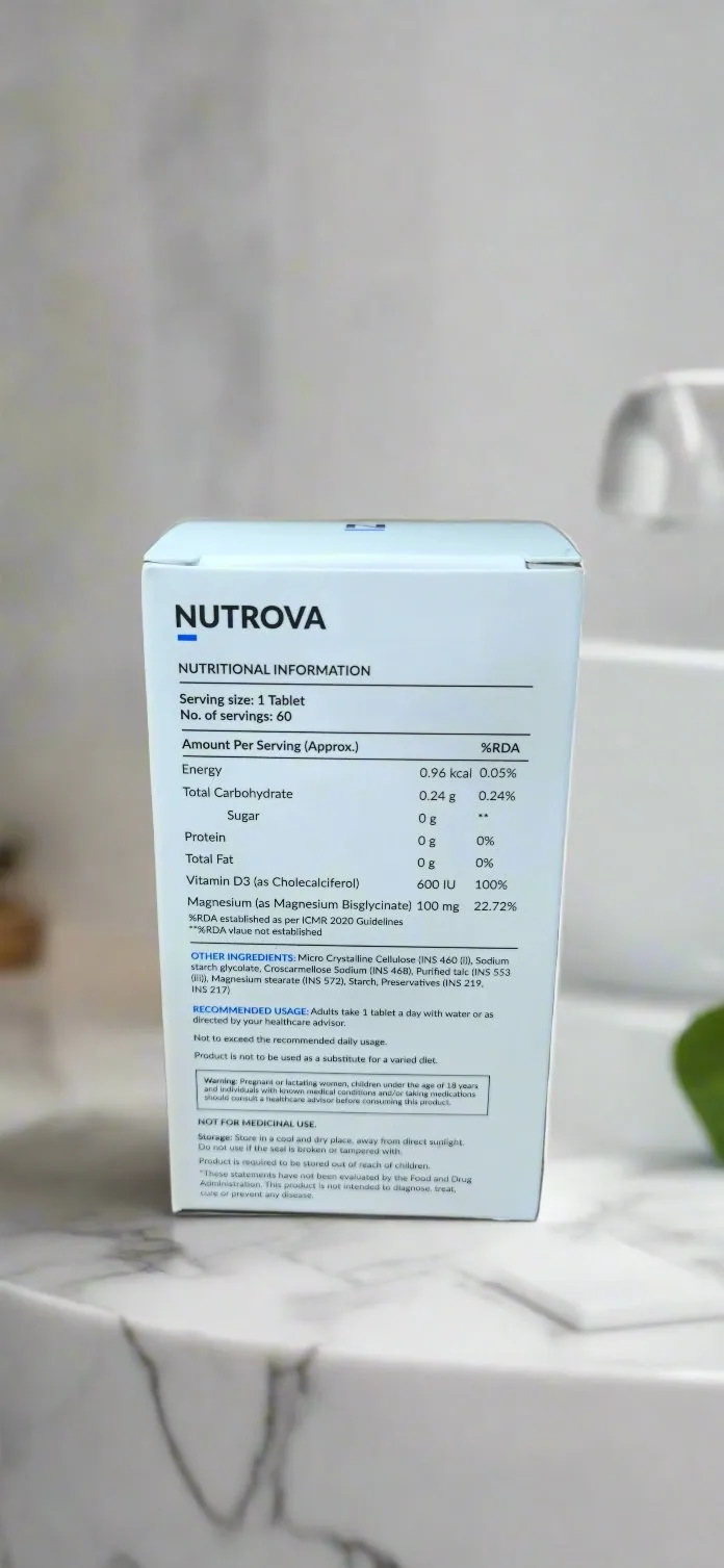 Nutrova Magnesium   D3 Tablets