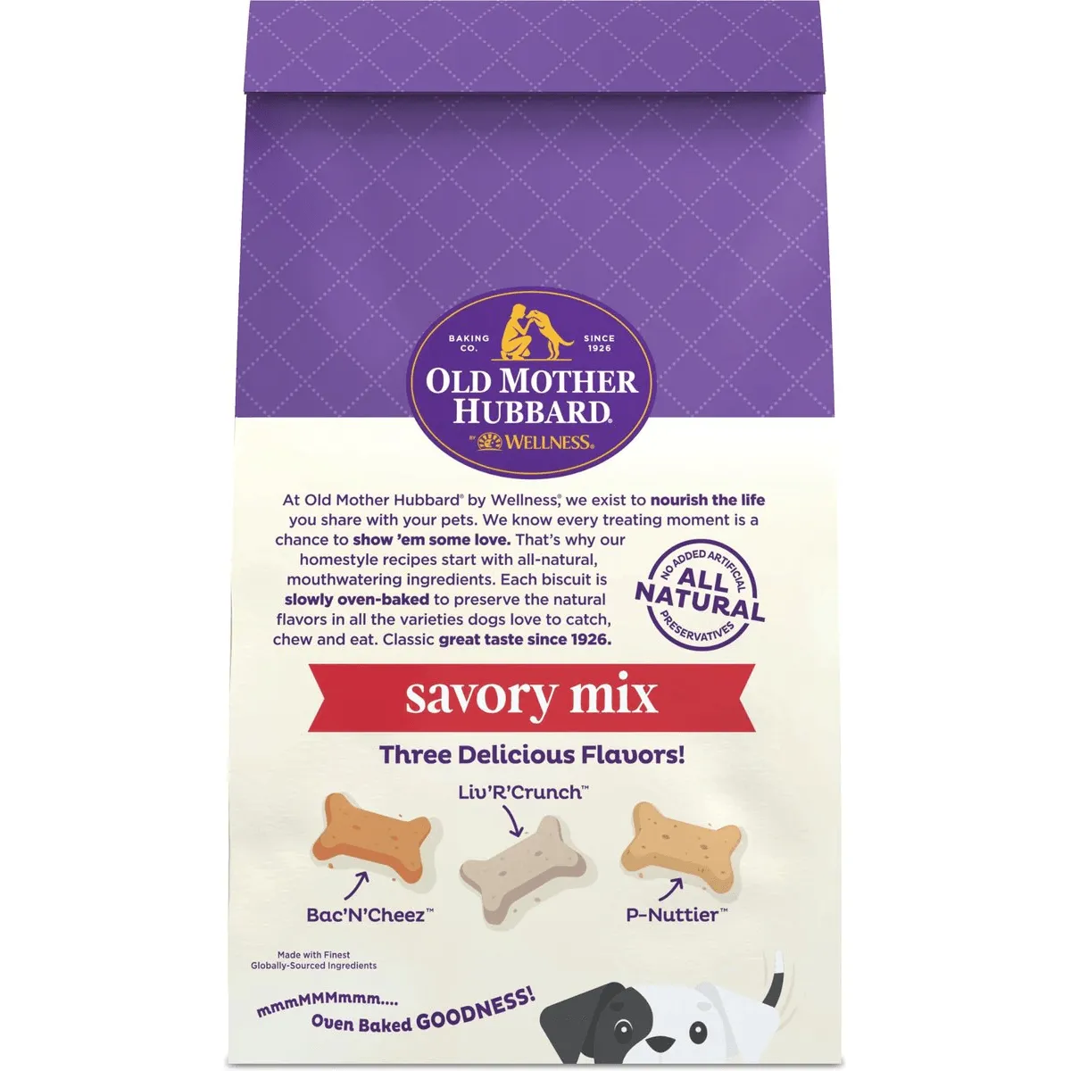 Old Mother Hubbard Classic Savory Mix Natural Mini Oven-Baked Biscuits Dog Treats