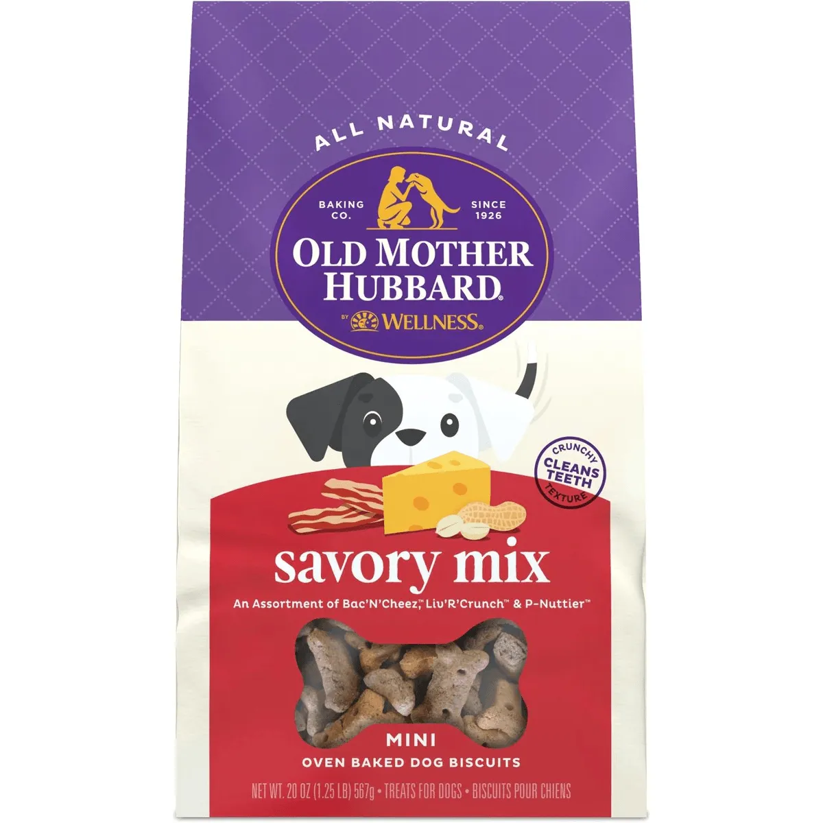 Old Mother Hubbard Classic Savory Mix Natural Mini Oven-Baked Biscuits Dog Treats