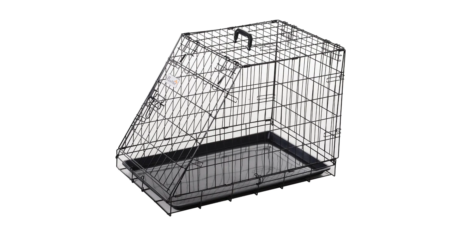 PawHut Dog Cage Black 480 mm x 760 mm x 550 mm