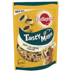 Pedigree Tasty Minis Beef & Poultry Slices Dog Treats 155g