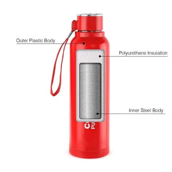 Puro Steel-X Benz 900 Water Bottle, 730ml