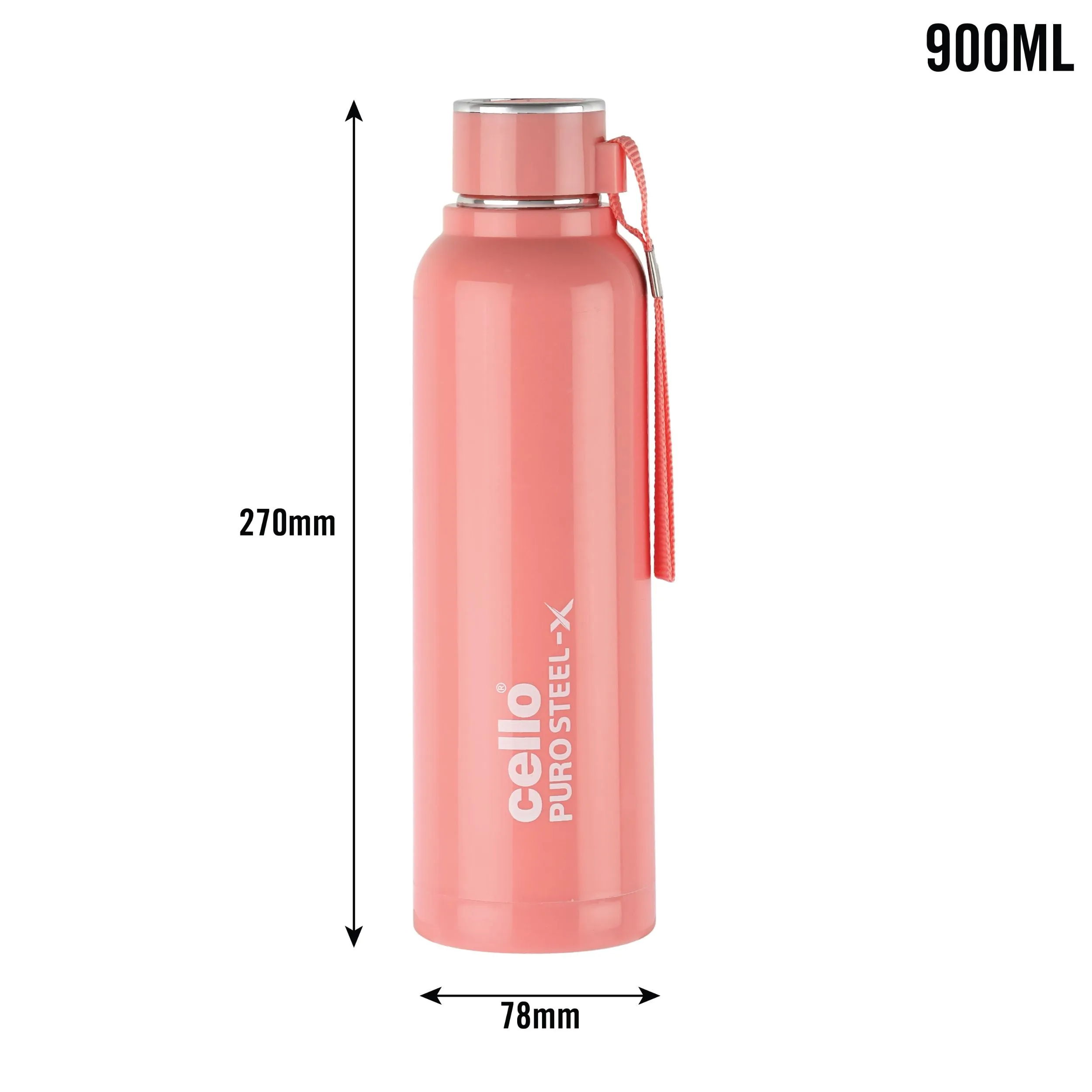 Puro Steel-X Benz 900 Water Bottle, 730ml