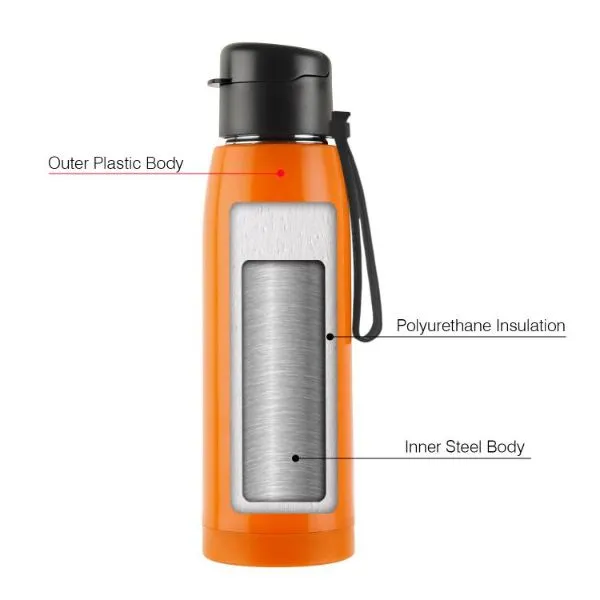 Puro Steel-X Cooper 600 Water Bottle, 630ml