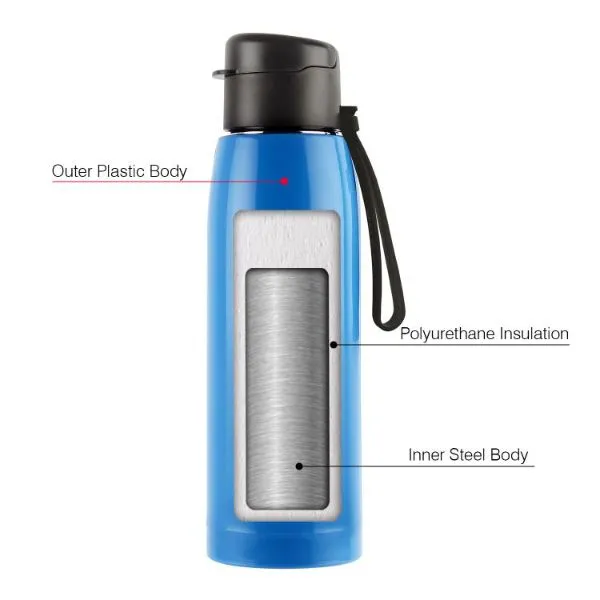 Puro Steel-X Cooper 600 Water Bottle, 630ml