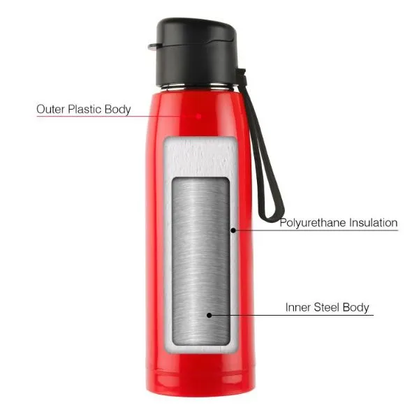 Puro Steel-X Cooper 600 Water Bottle, 630ml