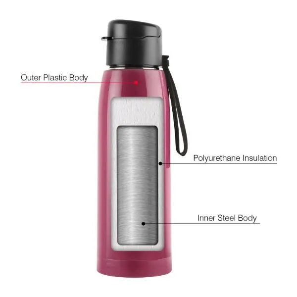 Puro Steel-X Cooper 600 Water Bottle, 630ml