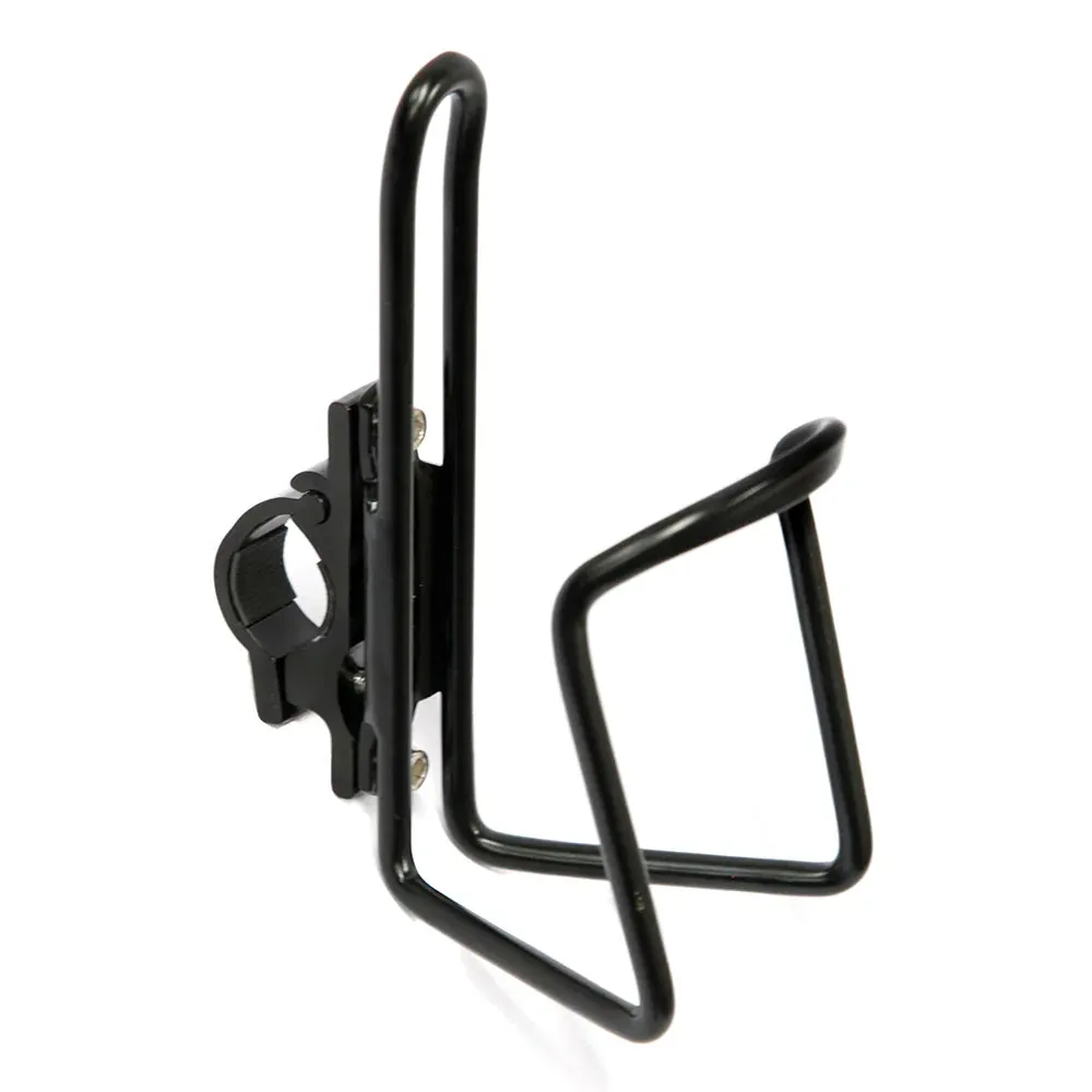 QBP Black Alloy Bottle Cage with Handlebar Mount