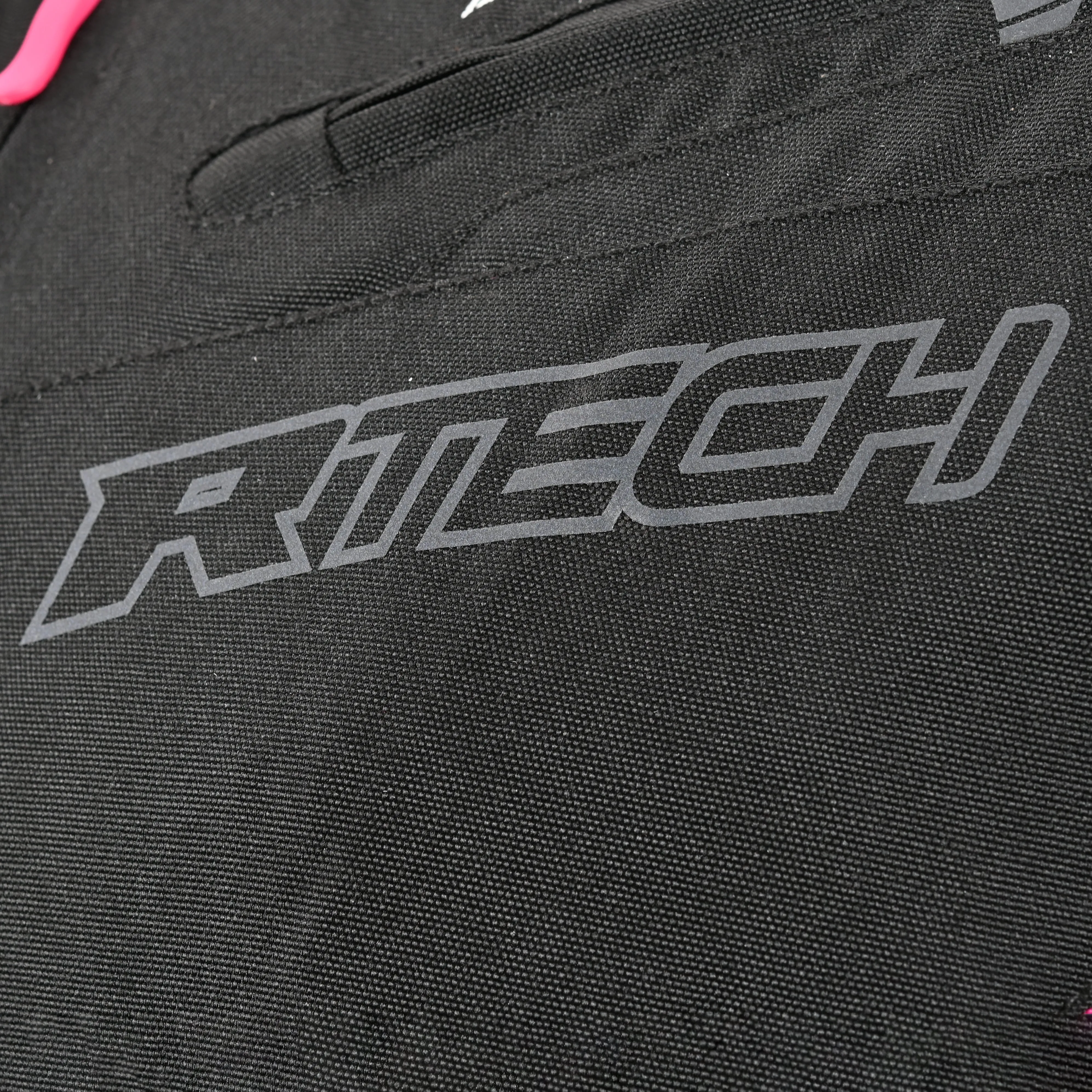 R-Tech Knight Rider Lady Long - Motorcycle Racing Jacket - Black Dark Grey Fuschia