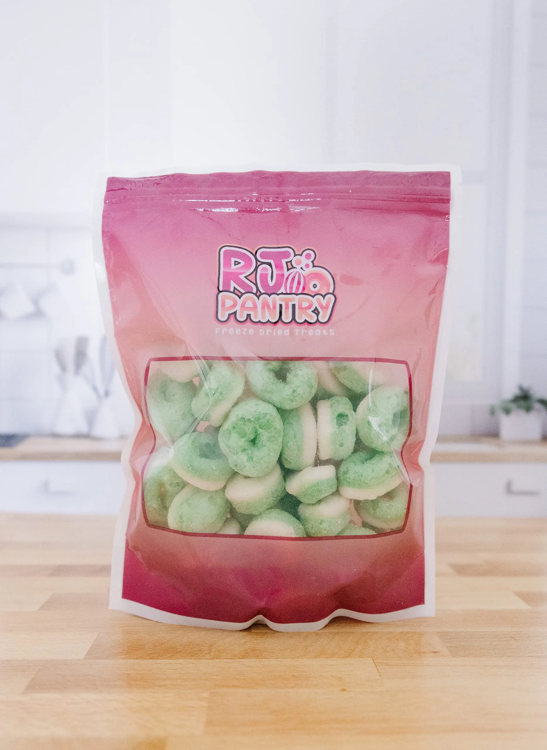 RJ Pantry Freeze-Dried Candy Apple Rings -14 oz Bag