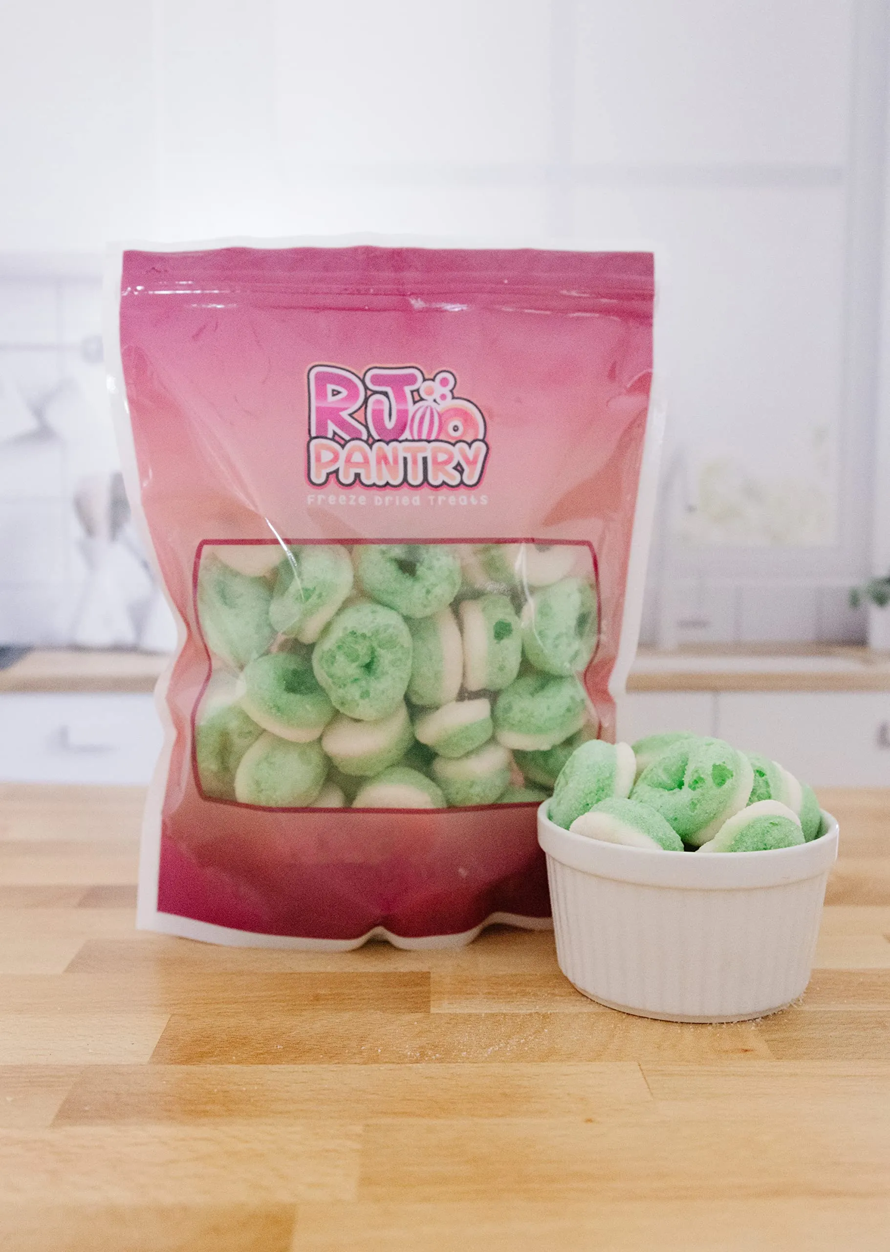 RJ Pantry Freeze-Dried Candy Apple Rings -14 oz Bag