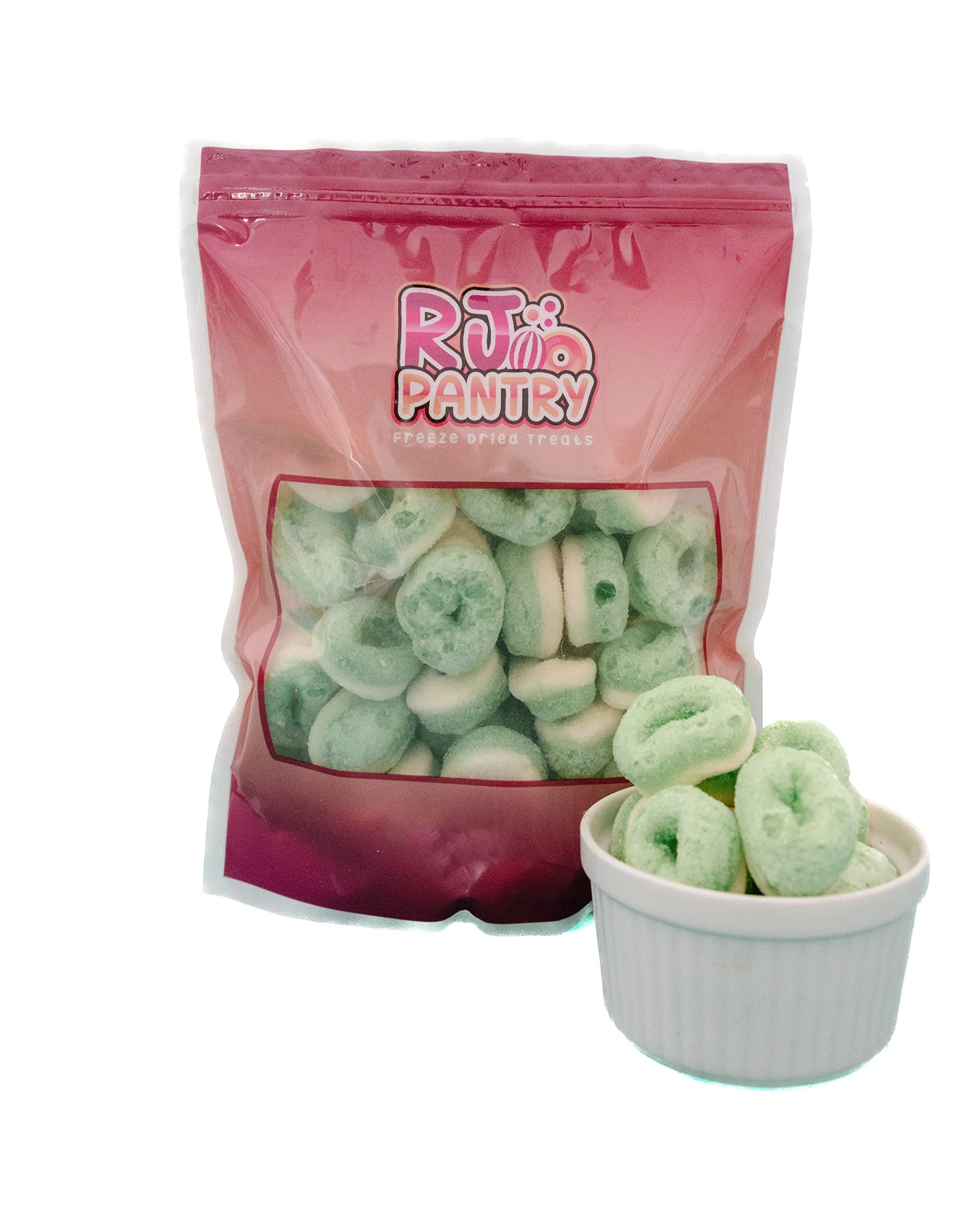 RJ Pantry Freeze-Dried Candy Apple Rings -14 oz Bag