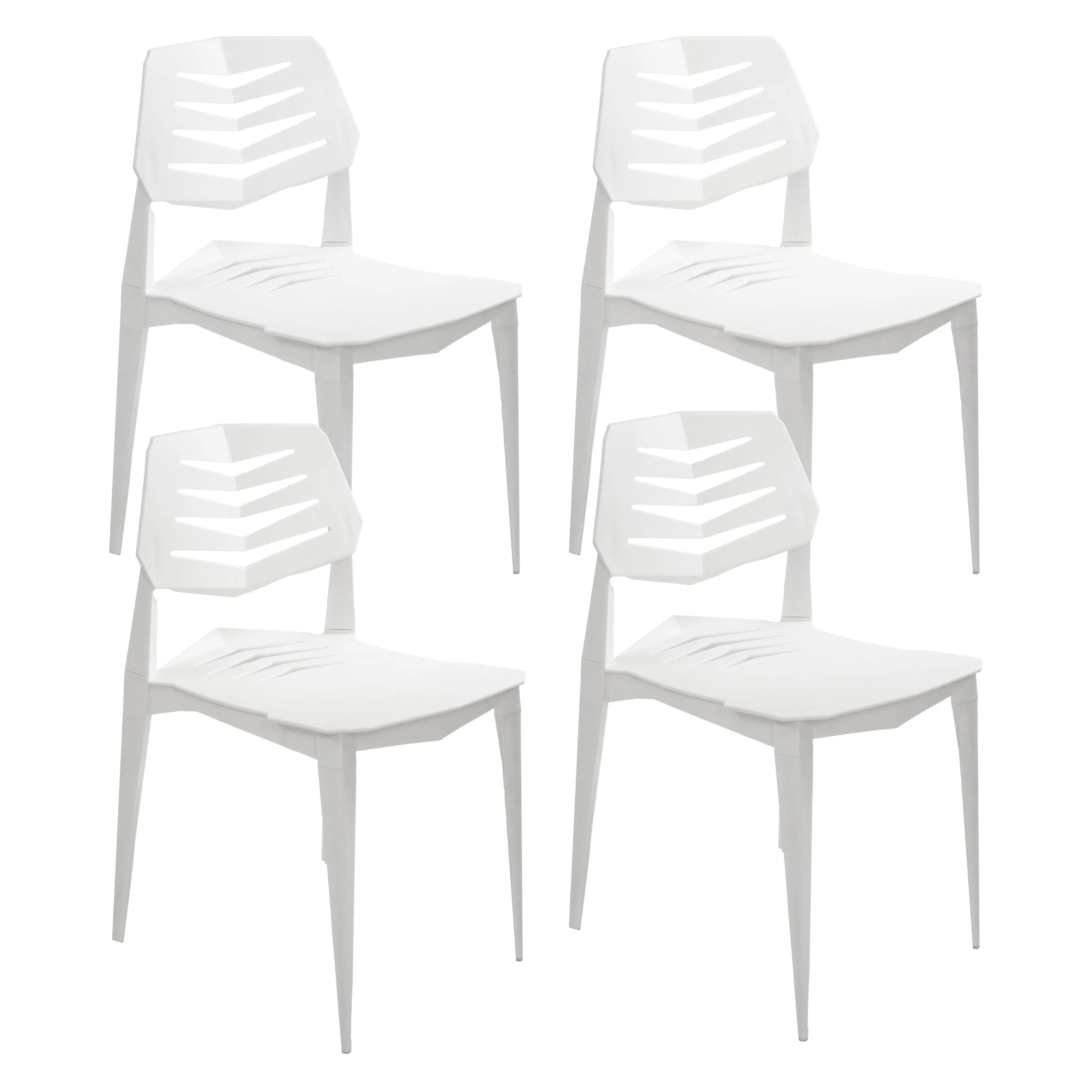 Sunnydaze Matisse Plastic Outdoor Dining Chair